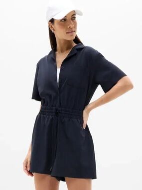 Athleta Avenue Romper - Navy - Medium